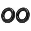 VGEBY Weighting Ring, 2pcs Bat Weight Round Glossy Trainning Swing Weight Donut for Warm Up Baseball Accessories (Black) Accessories Rings Swing Donut view 2