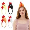 ABOOFAN 12Pcs Easter Chicken Headbands, Cartoon Soft Plush Chicken Costume Accessory, Farm Animal Ears Hair Hoop, Universal for Kids and Adults, Easter Halloween Party Supplies view 1