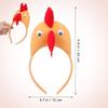 ABOOFAN 12Pcs Easter Chicken Headbands, Cartoon Soft Plush Chicken Costume Accessory, Farm Animal Ears Hair Hoop, Universal for Kids and Adults, Easter Halloween Party Supplies view 3