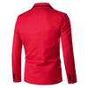 Maiyifu-GJ Men's Slim Fit Lightweight Suit Jacket One Button Lapel Slim Fit Business Blazer Casual Wedding Party Sport Coat (Red,Medium) view 2