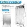 Macarrie 150 Pieces Emergency Blanket Bulk - Survival Thermal Silver Foil Reflective Blankets Set Pack for Outdoors Shelter Space, Camping, Hiking, First Aid Supplies, Homeless Donations view 2