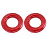 VGEBY Bat Weight Ring, 2pcs Round Glossy Training Swing Weight Donut Red for Baseball Players Coaches Warm Up Swing Practice and Training Sessions view 2