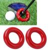 VGEBY Bat Weight Ring, 2pcs Round Glossy Training Swing Weight Donut Red for Baseball Players Coaches Warm Up Swing Practice and Training Sessions view 4