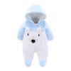 Baby Boys' Snow Wear Clothes Winter Coats Cute Newborn Infant Jumpsuit Snowsuit Bodysuits (Light Blue, 0-3 Months) view 1