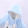 Baby Boys' Snow Wear Clothes Winter Coats Cute Newborn Infant Jumpsuit Snowsuit Bodysuits (Light Blue, 0-3 Months) view 3