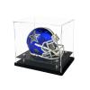 Mini Helmet Display Case,Self-Assembly Clear Acrylic Football Mini Helmet Display Box Protection Holder Dustproof Sports Collectibles Storage Showcase view 1