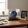 Mini Helmet Display Case,Self-Assembly Clear Acrylic Football Mini Helmet Display Box Protection Holder Dustproof Sports Collectibles Storage Showcase view 2