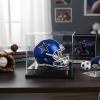 Mini Helmet Display Case,Self-Assembly Clear Acrylic Football Mini Helmet Display Box Protection Holder Dustproof Sports Collectibles Storage Showcase view 4