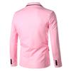 Men's Slim Fit Lightweight Suit Jacket One Button Lapel Slim Fit Business Blazer Casual Wedding Party Sport Coat (Pink,X-Large) view 2