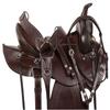 WILD RACE Western Barrel Show Leather Horse Saddle Tack (18") view 2