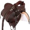 WILD RACE Western Barrel Show Leather Horse Saddle Tack (18") view 3