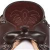 WILD RACE Western Barrel Show Leather Horse Saddle Tack (18") view 4