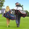 Tangkula 11" Golf Cart Bag, Lightweight Golf Cart Bag with 14 Way Dividers Top Organizer, 8 Pockets, Rain Hood, Shoulder Strap, Beverage Cooler Bag, Golf Clubs Cart Bag for Men & Women view 3