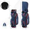Tangkula 11" Golf Cart Bag, Lightweight Golf Cart Bag with 14 Way Dividers Top Organizer, 8 Pockets, Rain Hood, Shoulder Strap, Beverage Cooler Bag, Golf Clubs Cart Bag for Men & Women view 4