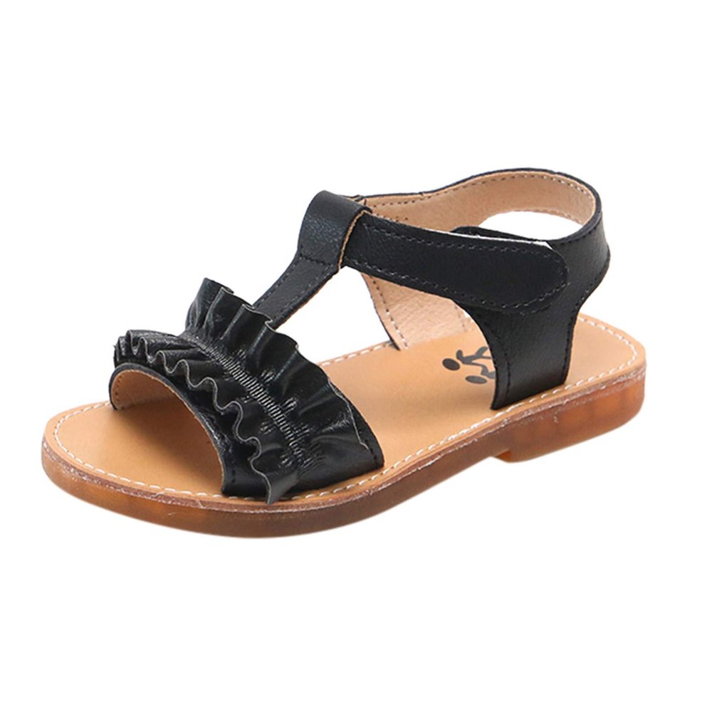 2 Flip Flops Sandals Beach Girls Shoes Ruffles Children Princess Non-slip Kids Girls House Slippers Cats