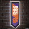 Team Sports America Evergreen NCAA Clemson University | Ultra-Thin LED Light Wall Sign Decor | Large Pennant Banner | 9 x 23 Inches | Made in the USA view 1