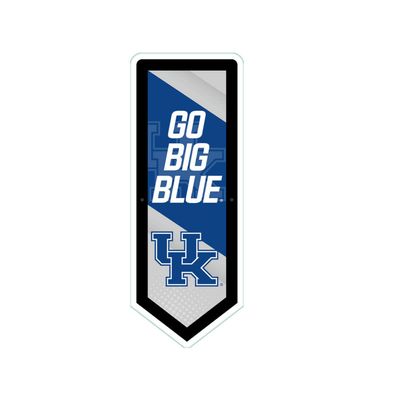 Team Sports America Evergreen NCAA University of Kentucky | Ultra-Thin LED Light Wall Sign Decor | Large Pennant Banner | 9 x 23 Inches | Made in the USA