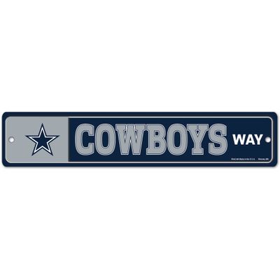 WinCraft Dallas Cowboys 3.75" x 19" Team Street Sign