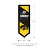 Team Sports America Evergreen NCAA University of Iowa | Ultra-Thin LED Light Wall Sign Decor | Large Pennant Banner | 9 x 23 Inches | Made in the USA view 2