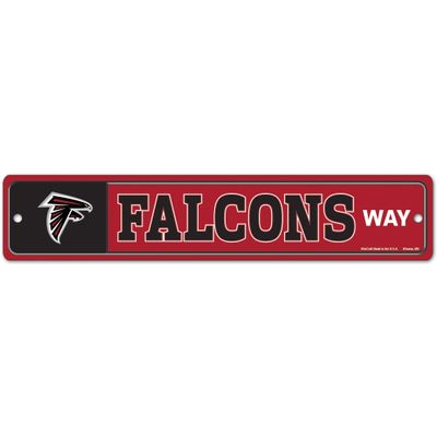 WinCraft Atlanta Falcons 3.75" x 19" Team Street Sign
