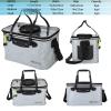 WHCDSTGJ Transparent Lid Fishing Bucket, Portable Foldable Fishing Bucket, Bait Bucket, Fish Bucket, Live Bait Storage. (8 gallons) view 2