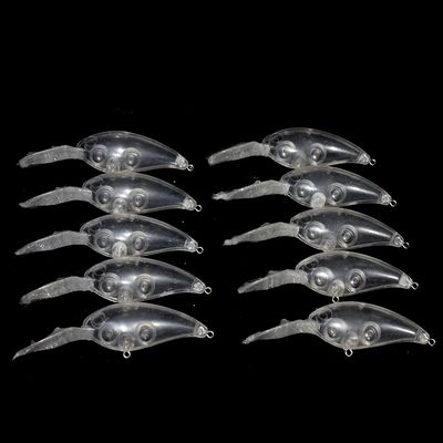 10pcs/lot Unpainted Crankbait Wobblers 10cm 13.4g Floating Hard Baits Blanks Fishing Lures DIY Tackle (Color : JM115 10PCS Blank)
