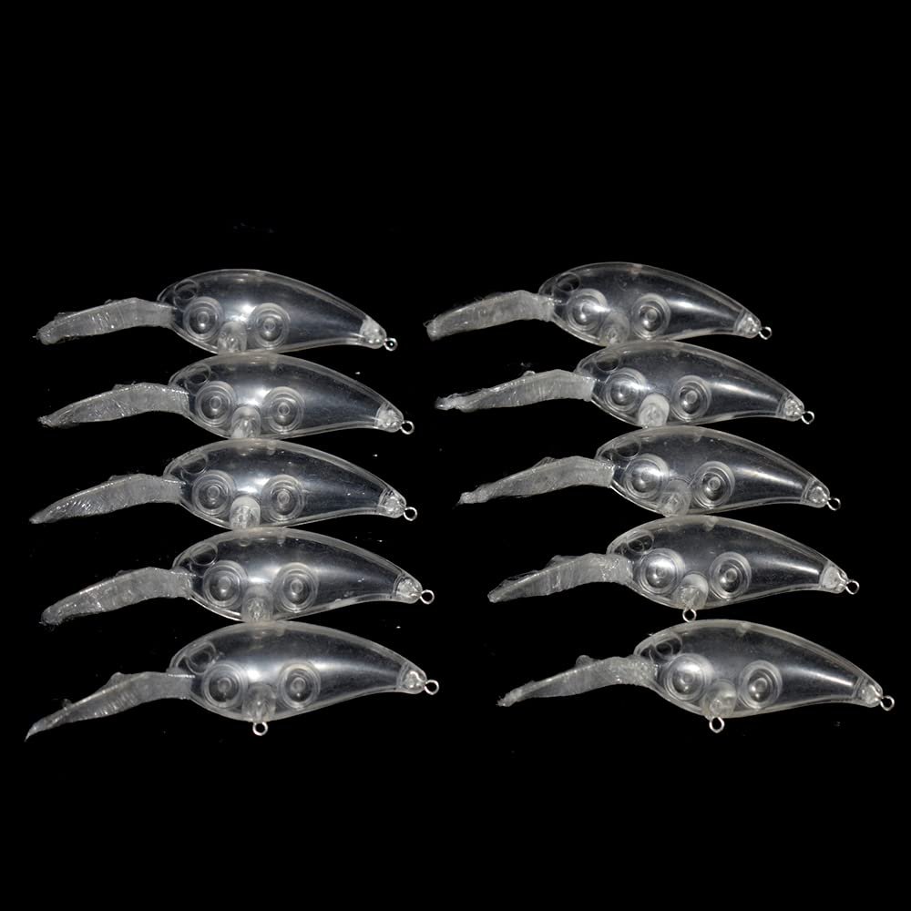 10pcs/lot Unpainted Crankbait Wobblers 10cm 13.4g Floating Hard Baits Blanks Fishing Lures DIY Tackle (Color : JM115 10PCS Blank)