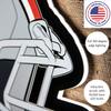 Team Sports America Evergreen NFL Las Vegas Riders Ultra-Thin LED Light Wall Sign Decor | Full Size Replica Helmet | 19.5 x 15 Inches | Made in the USA view 4