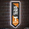 Team Sports America Evergreen NCAA University of Tennessee | Ultra-Thin LED Light Wall Sign Decor | Large Pennant Banner | 9 x 23 Inches | Made in the USA view 1