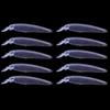 10pcs/lot Unpainted Minnow Lure Jerkbait 12cm 14g Floating Inner Flash Blank Minnow Bait Fishing Tackle for DIY (Color : JM112 10pcs BLANKS) view 1