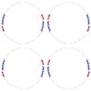 Scakbyer Reflective Stickers for Bike Wheel, 8PCS Safety Night Riding Bicycle Reflector Tape Decal Set - White + Blue + Red view 2