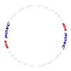 Scakbyer Reflective Stickers for Bike Wheel, 8PCS Safety Night Riding Bicycle Reflector Tape Decal Set - White + Blue + Red view 4