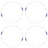 Scakbyer Reflective Stickers for Bike Wheel, 8PCS Safety Night Riding Bicycle Reflector Tape Decal Set - White + Blue view 2