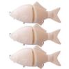3pcs/lot Huge Lures Unpainted Jointed Swimbait 20cm 162g Big Game DIY Hard Bait Wobbler Vivid Carp Fishing Blanks (Color : JM117 3pcs Blank) view 2