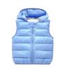 Children Kids Toddler Infant Baby Boys Girls Sleeveless Winter Solid Coats Ears Hooded Boys (Light Blue, 2-3 Years) view 1