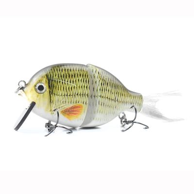 Bluegill Crankbait 4inch 31.5g Floating Jointed Claw Lures Carbon Fiber Bills Sunfish Wobblers Fishing Lure (Color : 06)