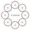 Scakbyer Reflective Stickers for Bike Wheel, 8PCS Safety Night Riding Bicycle Reflector Tape Decal Set - Red + Blue + Yellow view 4