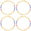 Scakbyer Reflective Stickers for Bike Wheel, 8PCS Safety Night Riding Bicycle Reflector Tape Decal Set - Yellow + Blue + Red view 2