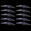 10pcs/lot Unpainted Rattle Jerkbait Minnow Fishing Lures 10.5cm 8g Blank Wobbler Lure DIY Fishing Tackle (Color : JM113 10pcs BLANKS)