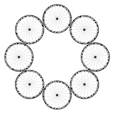 Scakbyer Reflective Stickers for Bike Wheel, 8PCS Safety Night Riding Bicycle Reflector Tape Decal Set - White