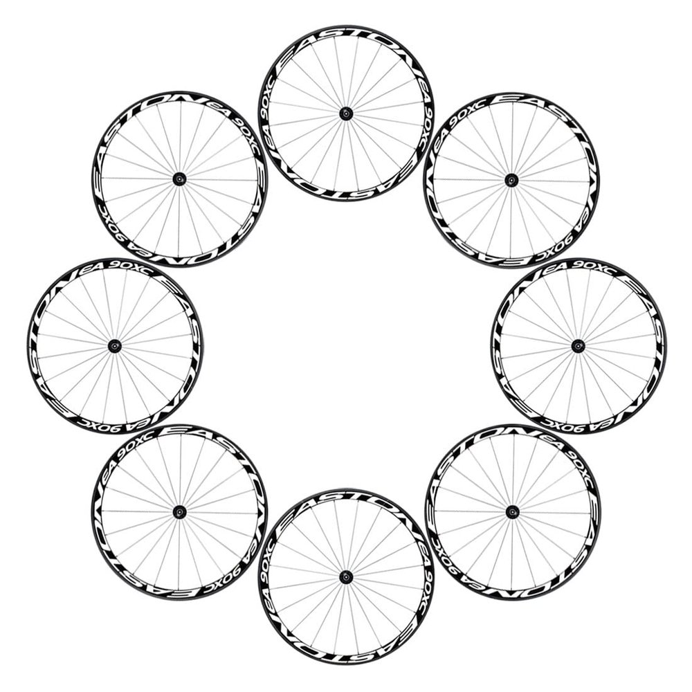 Scakbyer Reflective Stickers for Bike Wheel, 8PCS Safety Night Riding Bicycle Reflector Tape Decal Set - White