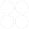 Scakbyer Reflective Stickers for Bike Wheel, 8PCS Safety Night Riding Bicycle Reflector Tape Decal Set - White view 2