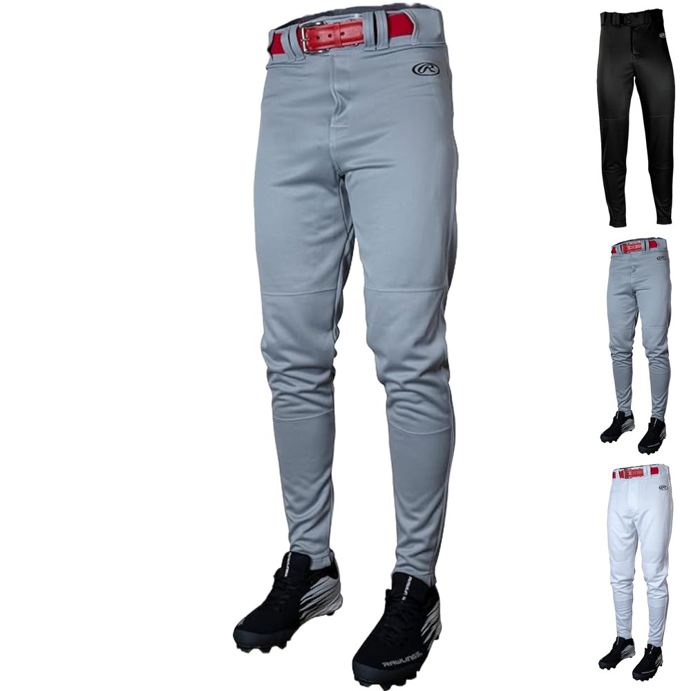 Rawlings | LAUNCH SERIES Jogger Baseball Pants | Youth X-Large | Grey