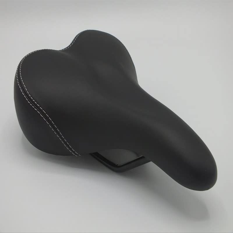 Economy Womens Bike Saddle with Comfort Groove Black Road Hybrid Mountain