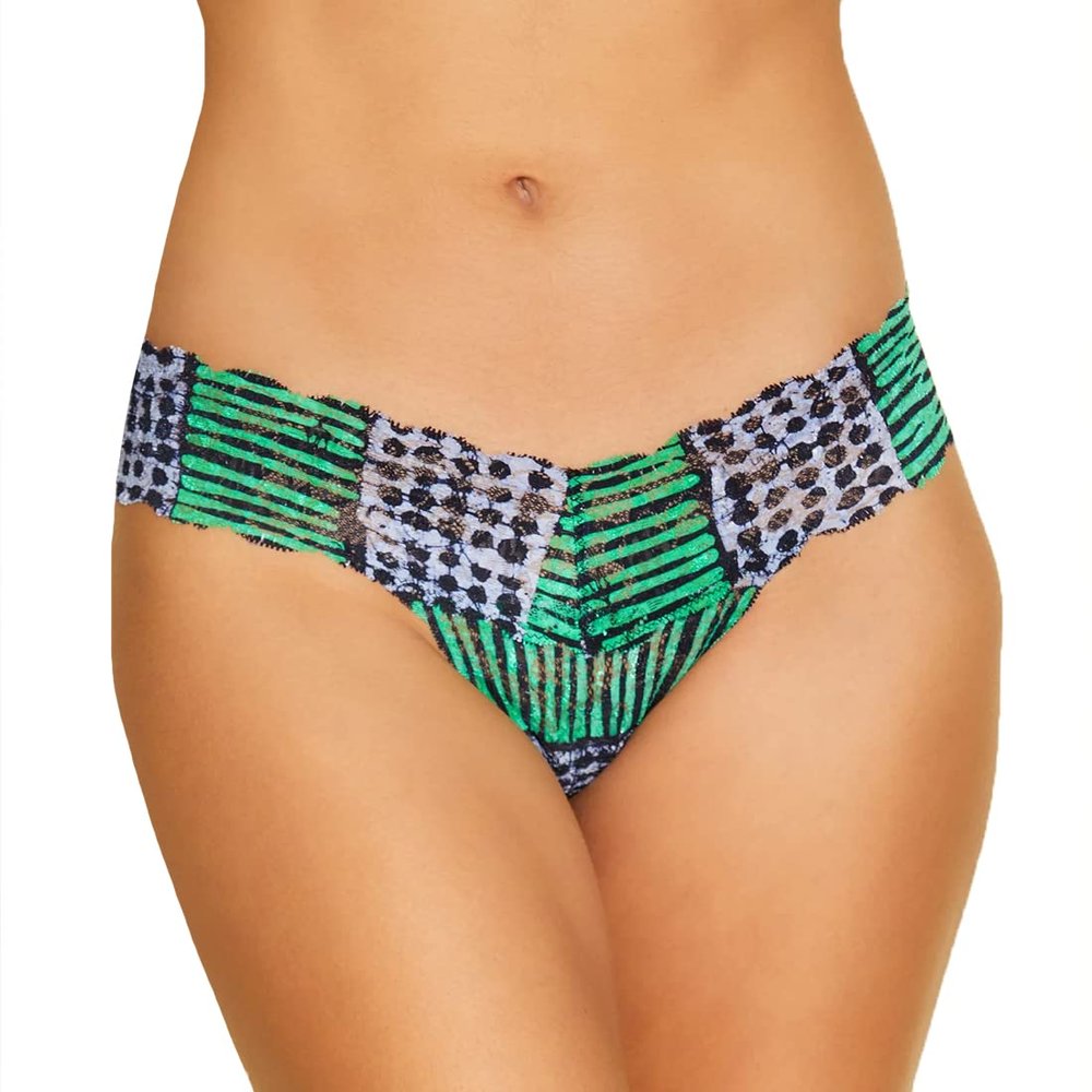 Cosabella Never Say Never Printed Comfie Thong (NEVEP0343),L/XL,Aggie