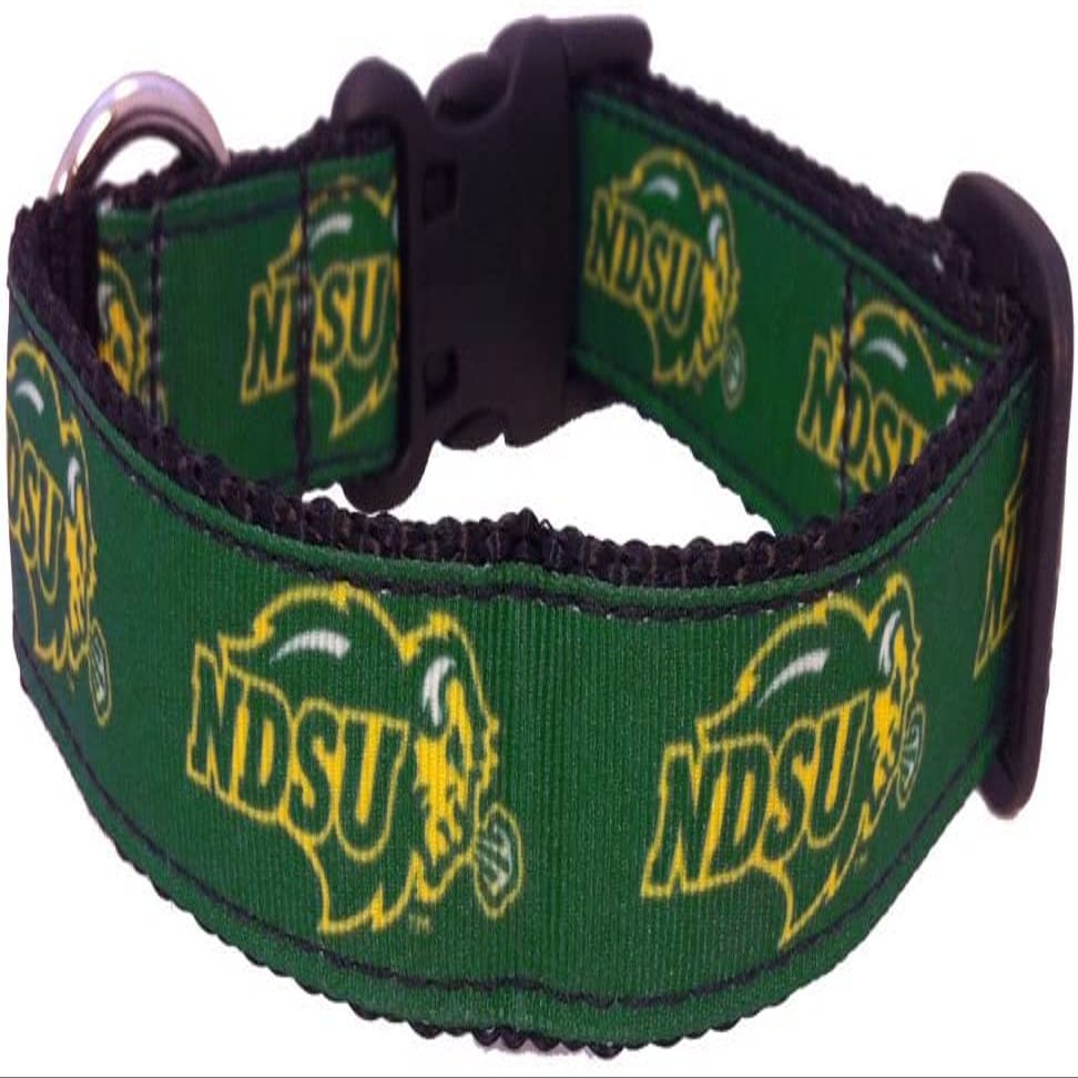 College Dog Collar (Large, North Dakota State)