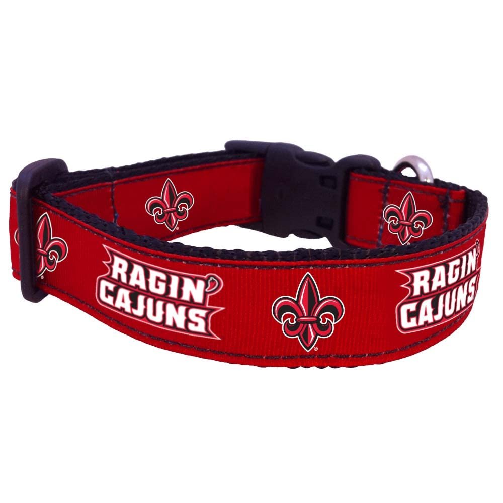 College Dog Collar (Medium, Louisiana Lafayette)