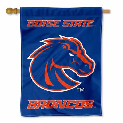 Boise State Broncos Wordmark Double Sided House Banner Flag