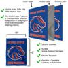 Boise State Broncos Wordmark Double Sided House Banner Flag view 3