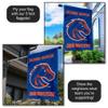 Boise State Broncos Wordmark Double Sided House Banner Flag view 4